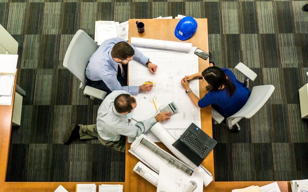 RFP tools on table with staff
