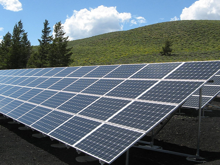 solar panels generating renewable energy in Virginia