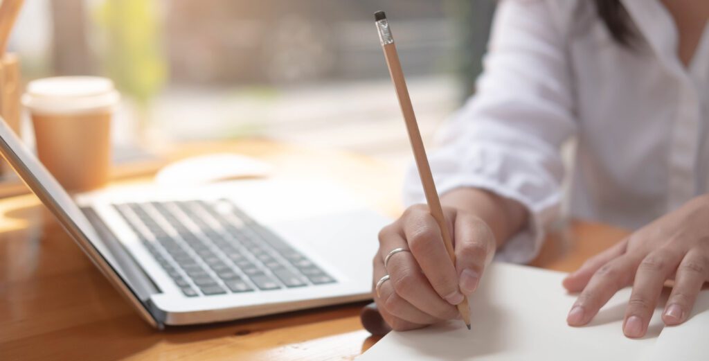 RFP Writer working on a proposal.
