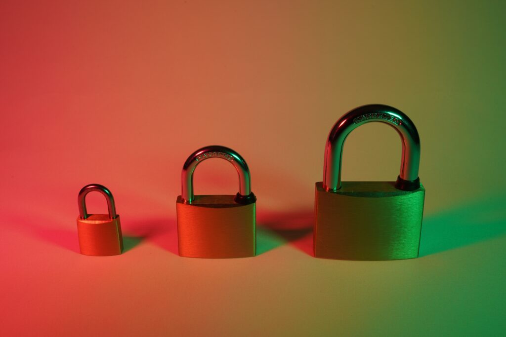Image of three locks. 