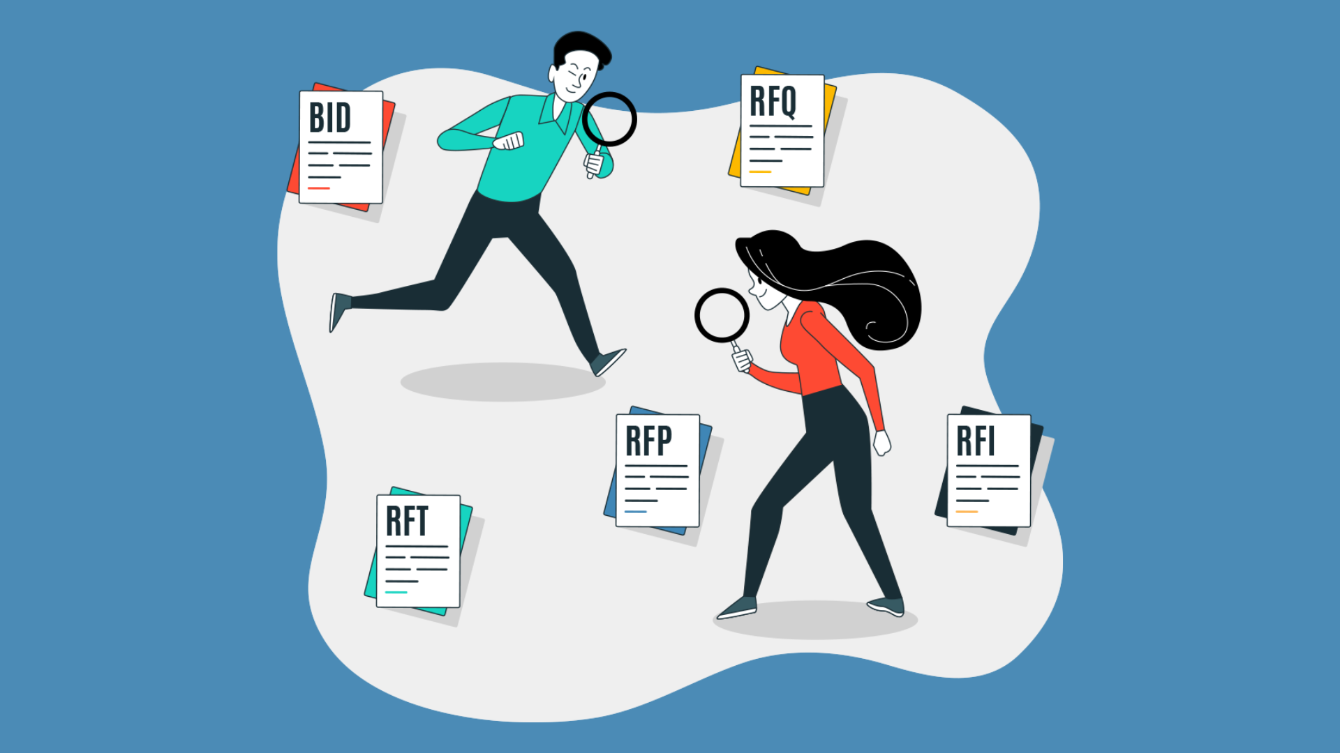 RFP team explaining the difference between RFPs and RFIs